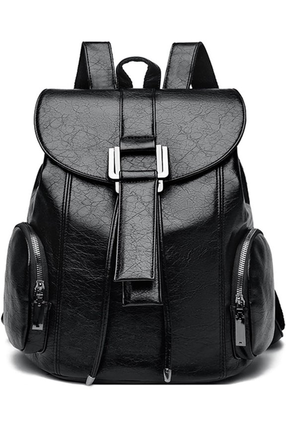 Stylish PU Leather Backpack – Chic & Versatile Drawstring Buckle Design for Everyday Elegance