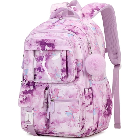 Sunyuer Stylish and Spacious Backpack, Aesthetic Backpack for Women Cute Bookbag Preppy College