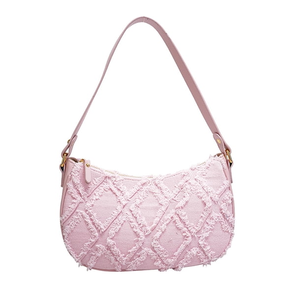 Sunyuer Trendy Jean Purse Hobo Bag, Quilted Denim Purses for Women, Small Denim Shoulder Bags, Underarm Satchel Handbag