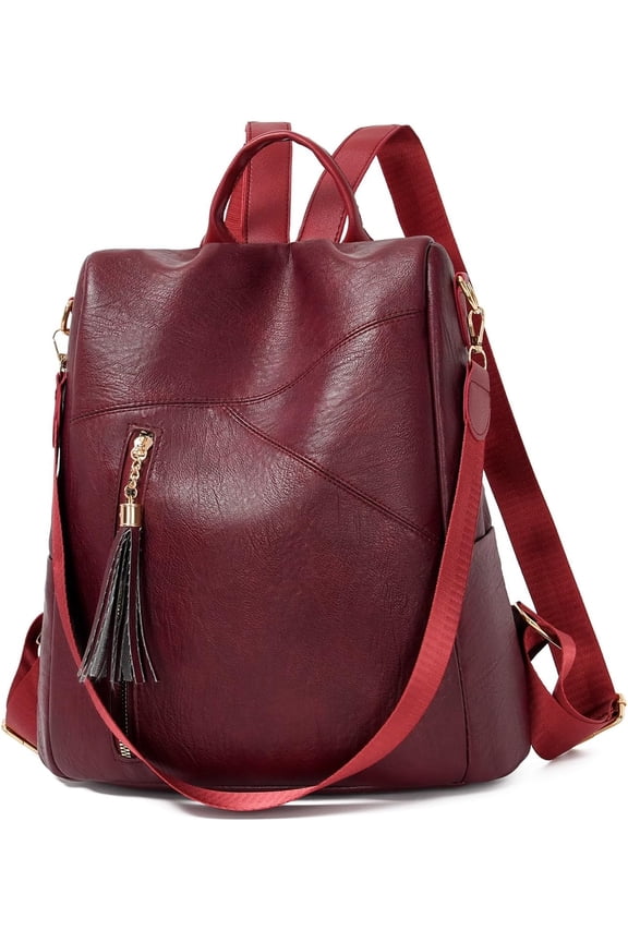 Versatile PU Leather Backpack for Women – Anti-Theft, 3-Way Carry & Spacious Organized Storage for Daily Use