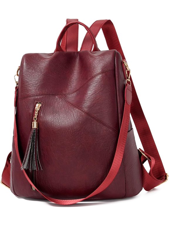 Versatile PU Leather Backpack for Women – Anti-Theft, 3-Way Carry & Spacious Organized Storage for Daily Use