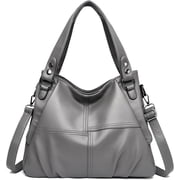 Sunyuer Vintage Hobo Bag for Women, Large Capacity PU Soft Leather Slouchy Tote Purse Single Shoulder Crossbody Handbag