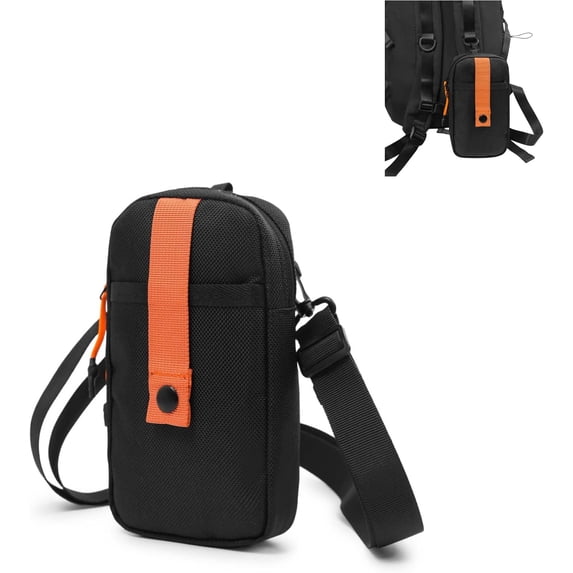 Sunyuer Water Resistant Mini Tactical Phone Crossbody Bag, Detachable Adjustable Strap Small Sling Pouch, Waist Pack for Hiking Travel Daily Carry, Unisex