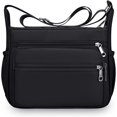 thumbnail image 1 of Sunyuer Waterproof Oxford Crossbody Bag for Women, Multi-Pocket Lightweight Adjustable Wide Strap Shoulder Messenger Bag Large Capacity Casual Handbag for Travel Shopping Daily Work, 1 of 8
