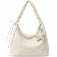 thumbnail image 1 of Sunyuer Women Cute Star Print Hobo Shoulder Tote Bag, Ruched Pleated Strap Casual Handbag with Polka Dot Star Charm, Large Capacity Lightweight Daily Purse for Shopping Dating Travel, 1 of 8