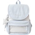 thumbnail image 1 of Sunyuer Women Kawaii Flap Ita Backpack, Large Capacity Clear Front Pocket Backpack with Star Charm, Lightweight Nylon Casual Daypack for School Travel, 1 of 8