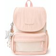 thumbnail image 1 of Sunyuer Women Kawaii Flap Ita Backpack, Large Capacity Clear Front Pocket Backpack with Star Charm, Lightweight Nylon Casual Daypack for School Travel, 1 of 8