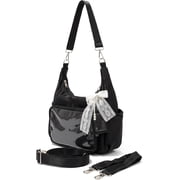 Sunyuer Women Kawaii Ita Bag Hobo Shoulder Bag, Large Capacity Clear Window Display Purse with 2 Pack Detachable Straps, Lace Bow Pearl Charm Multi Pocket Crossbody Bag for Daily Travel