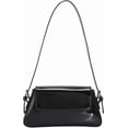 thumbnail image 1 of Sunyuer Women Shoulder Bag, Shiny PU Leather Baguette Handbag, Trendy Y2K Underarm Purse, Fashion Flap Small Evening Bag for Party Club Daily, 1 of 5