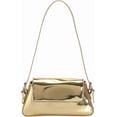 thumbnail image 1 of Sunyuer Women Shoulder Bag, Shiny PU Leather Baguette Handbag, Trendy Y2K Underarm Purse, Fashion Flap Small Evening Bag for Party Club Daily, 1 of 5