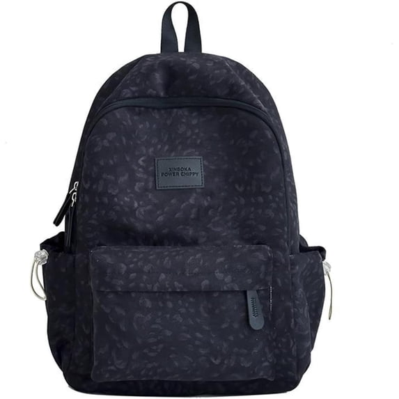 Sunyuer Women Soft Leopard Print Backpack, Large Capacity Lightweight Backpack, Fashion Casual Travel Daypack, Multi Pockets Water Resistant Laptop Backpack