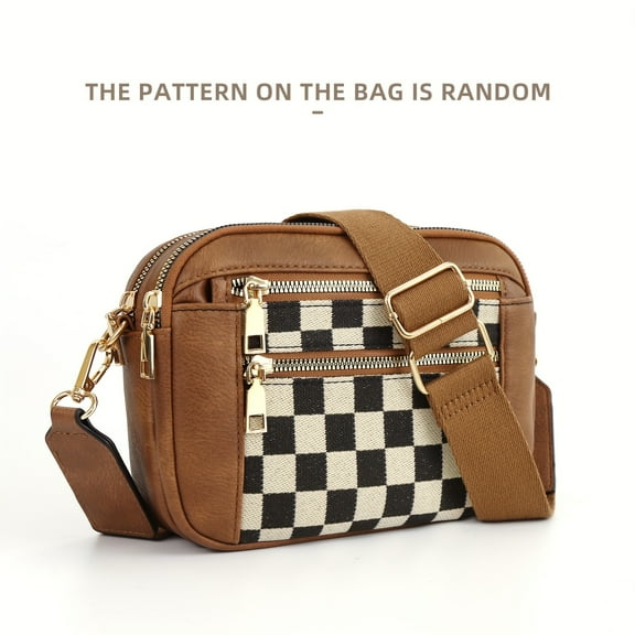 Sunyuer Women's Casual Cow Print Crossbody Purse - Adjustable Wide Shoulder Strap, Lightweight, Zipper Closure, Square Wallet, Vegan PU Material, Casual Accessory| Adjustable Strap Bag