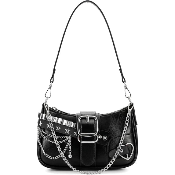Sunyuer Y2K Star Purse Small Shoulder Bag for Women, Punk Style Y2K Handbag, Retro Crossbody Bag for Everyday Daily Use