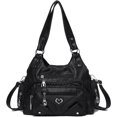 thumbnail image 1 of Sunyuer Y2k Purse Women Large Capacity Hobo PU Leather Satchel Handbag Multi-pocket Goth Trendy Punk Clutch Tote Bag, 1 of 8