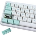 thumbnail image 1 of Sunzit 132 Keys PBT Keycaps,Dye Sublimation XDA Profile Keycaps Mint Theme Keycap ANSI Layout for MX Switches Mechanical Gaming Keyboard, 1 of 8