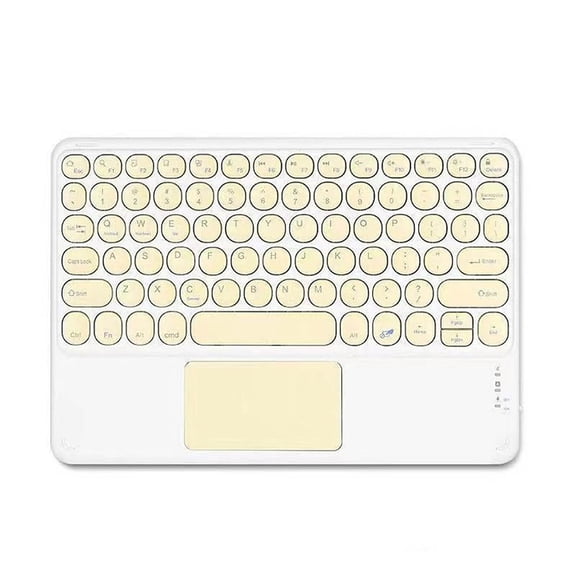 Dvkptbk Bluetooth Wireless Keyboard, 78-Keys Lightweight Ultra Slim Keyboard with Touchpad, Office School Supplies for Computer, Desktop, PC, Laptop, Tablet