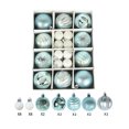 thumbnail image 1 of WJSXC Christmas Balls, 26Pcs Christmas Balls Hanging Ornaments Shatterproof Delicate Baubles Set, for Home Holiday Party Xmas Tree Decoration Gifts (Blue 2.4" / Silver 1.2"), 1 of 6