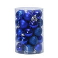 thumbnail image 1 of SuoKom Christmas Balls, 34Pcs 1.57 Inch Dark Blue Christmas Balls Hanging Ornaments Shatterproof Delicate Baubles Set, for Home Holiday Party Xmas Tree Decoration Gifts, 1 of 8