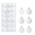 thumbnail image 1 of SuoKom Christmas Balls, 36Pcs 1.2 Inch White Christmas Balls Hanging Ornaments Shatterproof Delicate Baubles Set, for Home Holiday Party Xmas Tree Decoration Gifts, 1 of 8