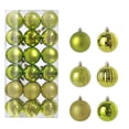 thumbnail image 1 of SuoKom Christmas Balls, 36Pcs 2.36 Inch Army Green Christmas Balls Hanging Ornaments Shatterproof Delicate Baubles Set, for Home Holiday Party Xmas Tree Decoration Gifts, 1 of 8