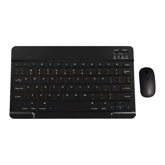 SuoKom Wireless Keyboard and Mouse Combo, Compact Ultra Slim Portable Slient 78-Keys Keyboard Mouse, Office School Supplies for Computer, Desktop, PC, Laptop, Tablet