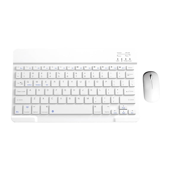 SuoKom Wireless Keyboard and Mouse Combo, Compact Ultra Slim Portable Slient 78-Keys Keyboard Mouse, Office School Supplies for Computer, Desktop, PC, Laptop, Tablet