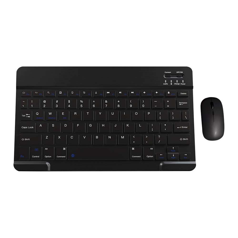 SuoKom Wireless Keyboard and Mouse Combo, Compact Ultra Slim Portable Slient 78-Keys Keyboard Mouse, Office School Supplies for Computer, Desktop, PC, Laptop, Tablet