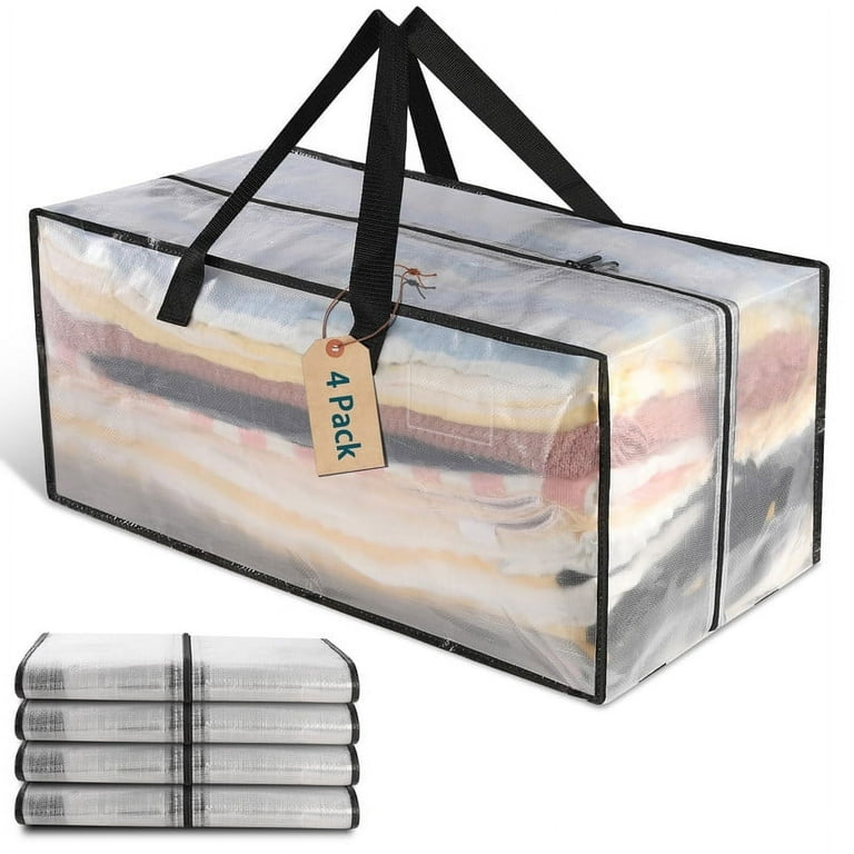 Large clear plastic storage bags hotsell