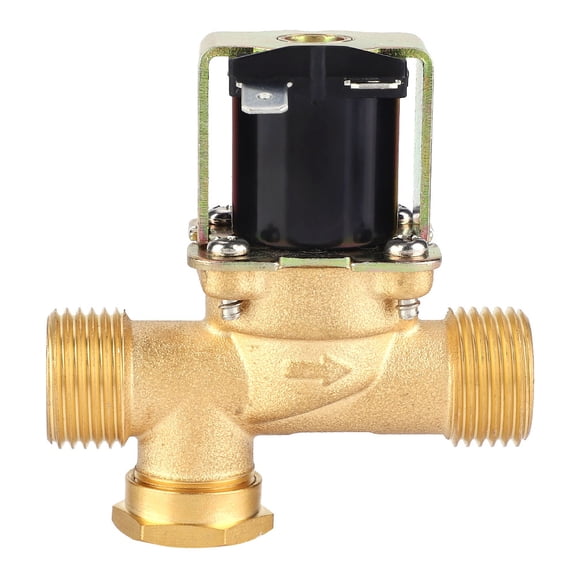 Suodoka 1/2 Inch Brass Electric Solenoid Valve NC Normally Closed Water Inlet Valve DC12V Replacement Part for Home Improvement, Industrial Applications, and Plumbing Systems