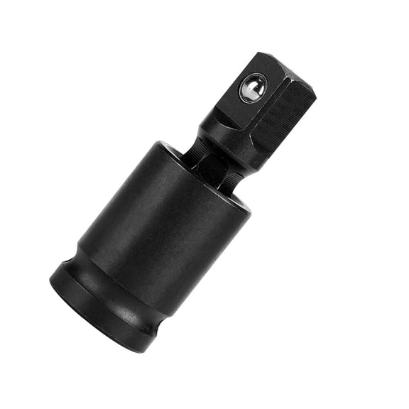 Suodoka 1/2 Inch Drive Universal Joint Swivel Adapter Air Impact Wobble Socket, Chromium-Molybdenum Steel, 360 Degree Rotation, Corrosion Resistant Black Oxide Finish Hand Tool Accessory for Repair