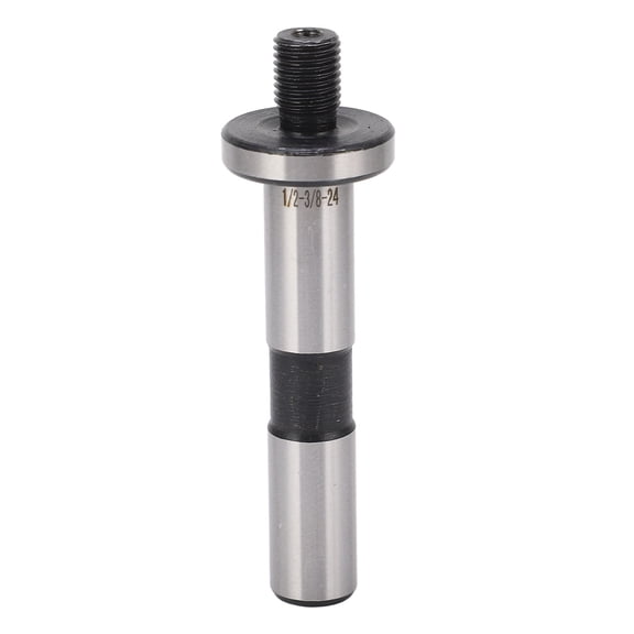 Suodoka 1/2" Shank to 3/8"-24 Thread Drill Chuck Arbor Manganese Steel Collet Connecting Rod Adapter for Lathe Machine Tool Storage Box Included (3.15 inches / 8.0 cm)
