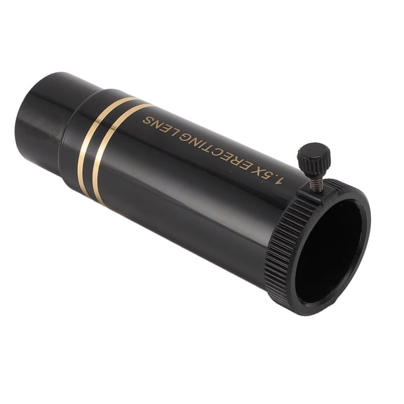Suodoka 1.25 Inch 1.5X Erecting Eyepiece Barlow Lens for Reflector Telescope with Fixation Screw for Wide Field Astronomical Observation (5.91 inches / 15 cm)