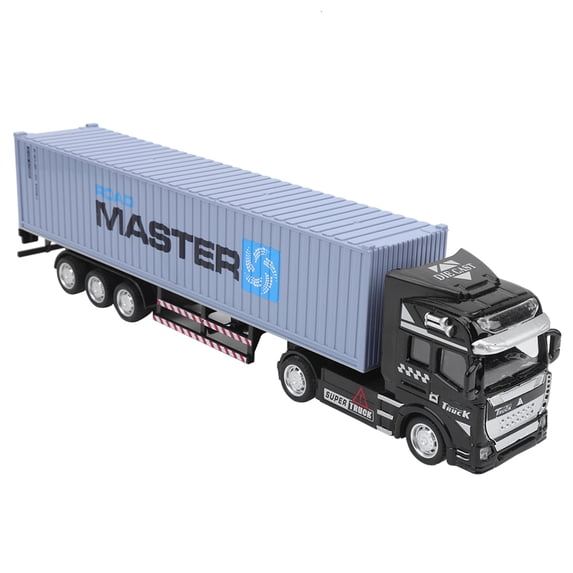 Suodoka 1:48 Alloy Container Truck Model Toy Highly Simulation Children Car Toys Vehicle, Pull Back Action Doors Open, Gray 14.57 inches / 37 cm