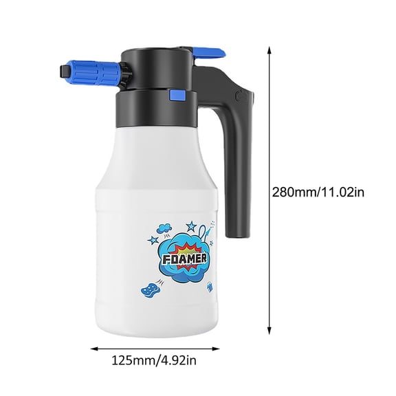 Suodoka 1.5L Electric Car Foam Sprayer Pressurized Handheld USB Rechargeable 1800mAh Cordless Pump Sprayer Detailing Tool for Auto Washing Gardening Pet Grooming 50.7 oz