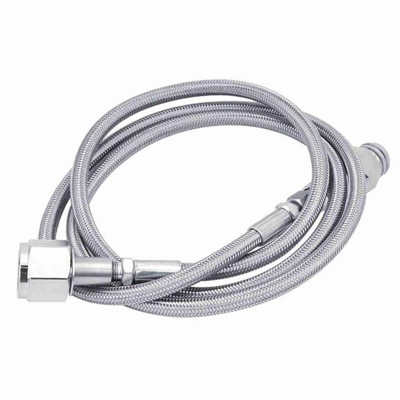 Suodoka 1.5m 60in Soda Water External Hose Adapter Kit Connector (TR21-4 CGA320) for CO2 Tank High Pressure Soda Maker Accessories 1500psi Silver