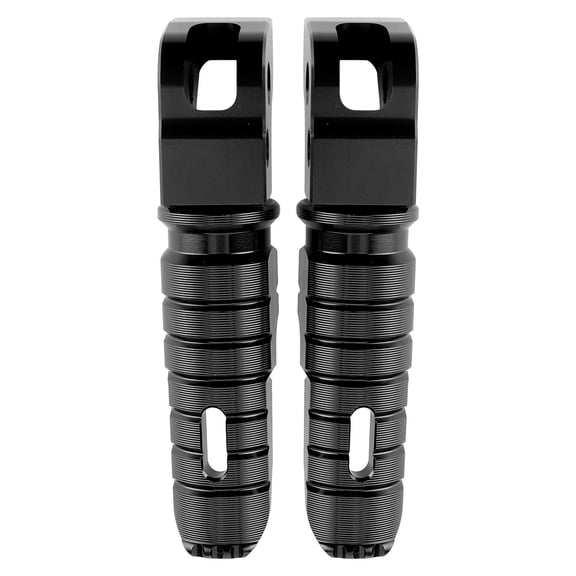 Suodoka 1 Pair Aluminum Alloy Rear Foot Peg Motorcycle Modification Accessory Fit for 125 250 300 RC200 RC390 2014+ (Black) - 6.3 inches / 16 cm Length