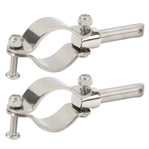 Suodoka 1 Pair Oar Lock Socket Side Mount 1 3/8in to 1 3/4in Inner Diameter Clamp On Row Lock Brackets for Kayaking Canoeing Watercraft Paddle Boat Accessory
