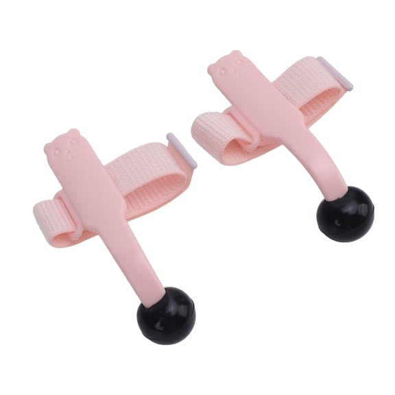 Suodoka 1 Pair Piano Finger Trainer Strong Support Food Grade Rubber Hand Posture Corrector Positioning Aid for Keyboard Practice, Rosy (5.9 in / 15 cm)