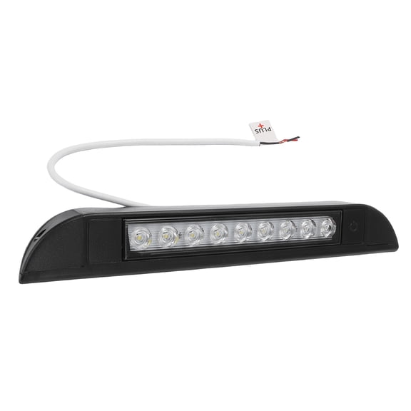 Suodoka 10 Inch RV LED Awning Porch Light 6000K Cool White 12V 24V DC Down Angle Beam Utility Light Fixture for Truck Trailer Camper Black Finish with Integrated Switch