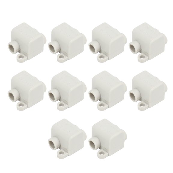 Suodoka 10 Pcs Quick Connector Cable Terminal 60A 400V One In Two Out Electrical Splice Junction Blocks for 0.5-6mm2