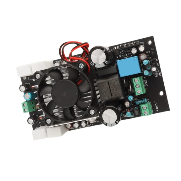 Suodoka 1000W IRS2092S Chip HiFi Class D Full Range Digital Power Amplifier Board with Cooling Fan for Subwoofer Speaker Protection Audio System Upgrade 5.9 inches / 15 cm