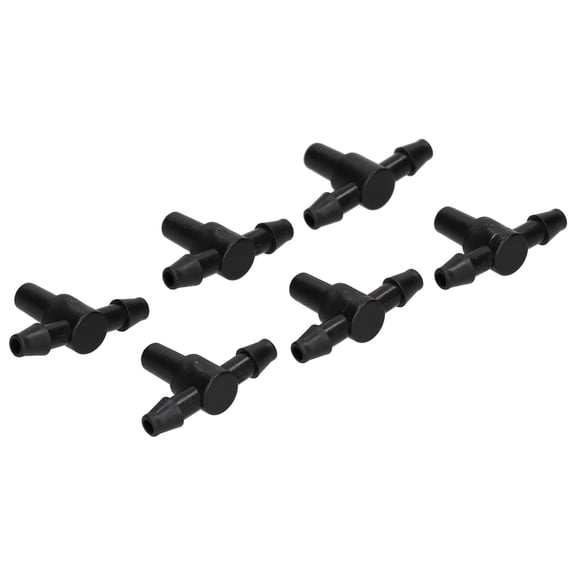 Suodoka 100PCS 4/7 Hose Connector Tee Fittings for Garden Drip Irrigation Watering System