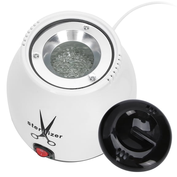 Suodoka 100W Nail Art Tools Sterilizer Machine, High Temperature Cleaner with Quartz Beads, Black EU Plug 220V Professional Equipment, 6.69 in / 17 cm Width