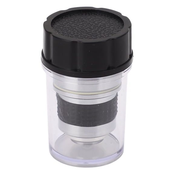 Suodoka 100X Microscope Objective Lens, RMS Thread Size, Brass and Aluminum Alloy Fall-Resistant Replacement Part for Professional Biological Laboratory Use