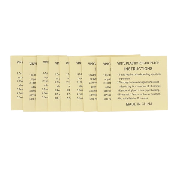 Suodoka 100pcs Self Adhesive Repair Patch Water Resistant Transparent PVC Repair Tape 2.8x2.8 inches / 7x7 cm Clear Marine Vinyl Patches Kit for Swimming Rings Air Mattress Inflatable Pool Toys