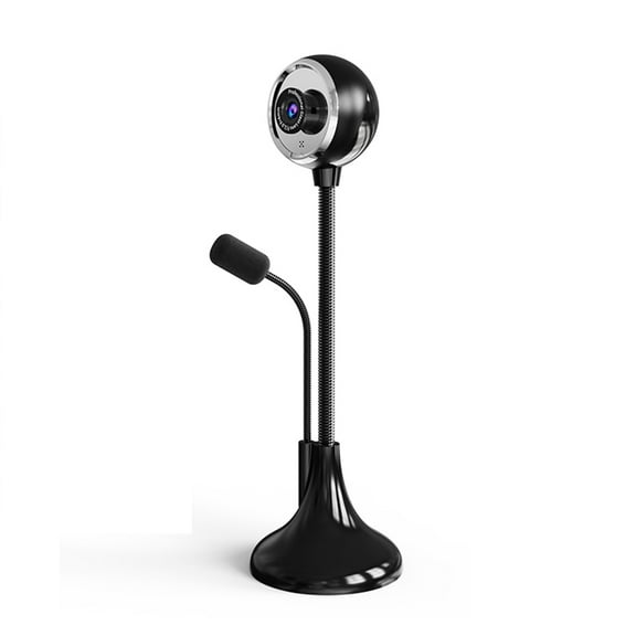 Suodoka 1080P HD USB Desktop Webcam with Built-in Microphone, Wide Angle Lens, Adjustable Stand, 360 Degree Rotation, Plug and Play for Web Classes, Live Streaming and Conference Calls, Black Color
