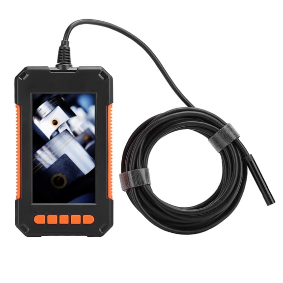 Suodoka 1080P Handheld Endoscope Camera 4.3 Inch LCD Screen Portable Waterproof Borescope Inspection Camera with 8mm Lens and 5m Hard Cable (196.9 inches / 5 m)
