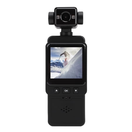 Suodoka 1080P Vlog Video Camera Camcorder with Multi Axis Stabilization 270 Degree & 360 Degree Lens Rotation 1.53 in Display Outdoor Wearable Recorder