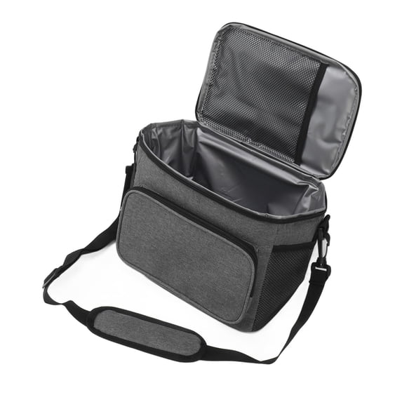 Suodoka 10L Leakproof Insulated Lunch Bag – Collapsible, Adjustable Strap, Portable Handle, Oxford Fabric, 2‑Way Zipper, Ideal for Camping, Beach & Travel