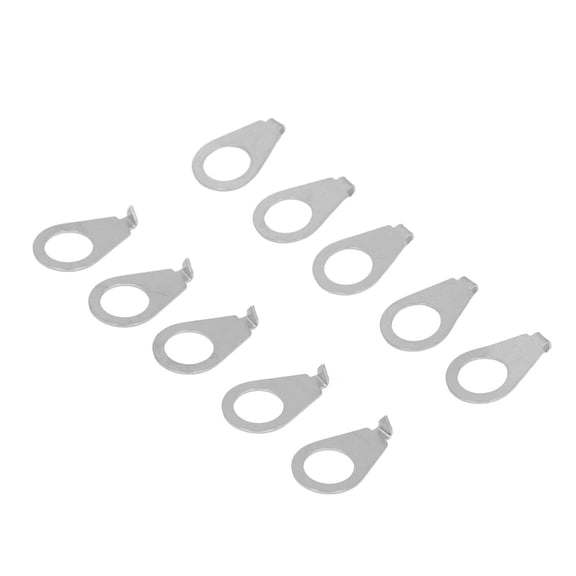 Suodoka 10PCS Guitar Knobs Pointer Indicator Plate Iron Guitar Potentiometer Indicator Spacer Silver for Les Paul Electric Guitar Replacement Parts Accessory (2.36 inches / 6 cm)